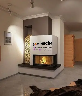 L Tipi Şömine Model 5